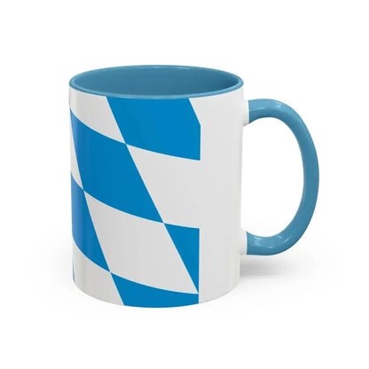 Flag of Bavaria lozengy variant Germany - Accent Coffee Mug - Go Mug Yourself