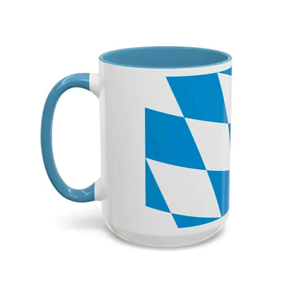 Flag of Bavaria lozengy variant Germany - Accent Coffee Mug - Go Mug Yourself