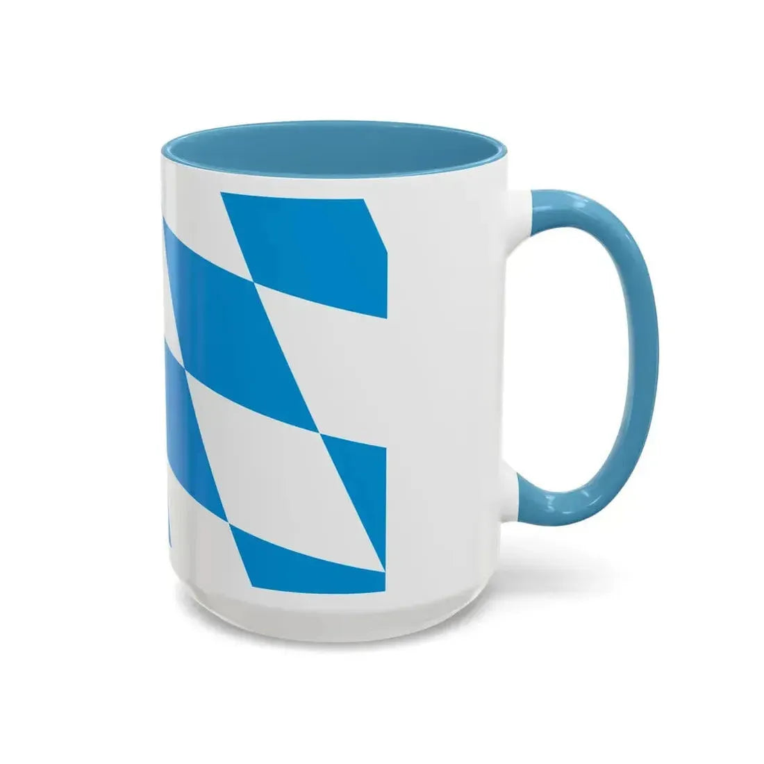 Flag of Bavaria lozengy variant Germany - Accent Coffee Mug - Go Mug Yourself