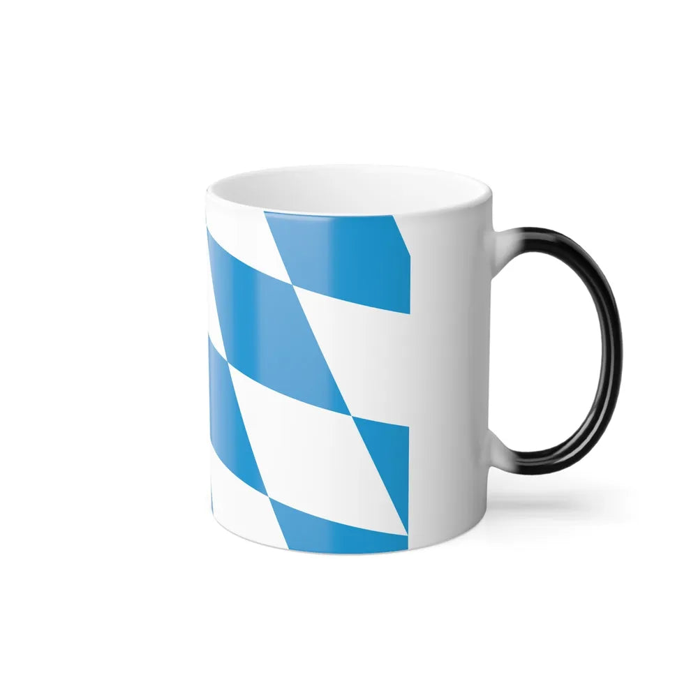 Flag of Bavaria lozengy variant Germany - Color Changing Mug 11oz-Go Mug Yourself