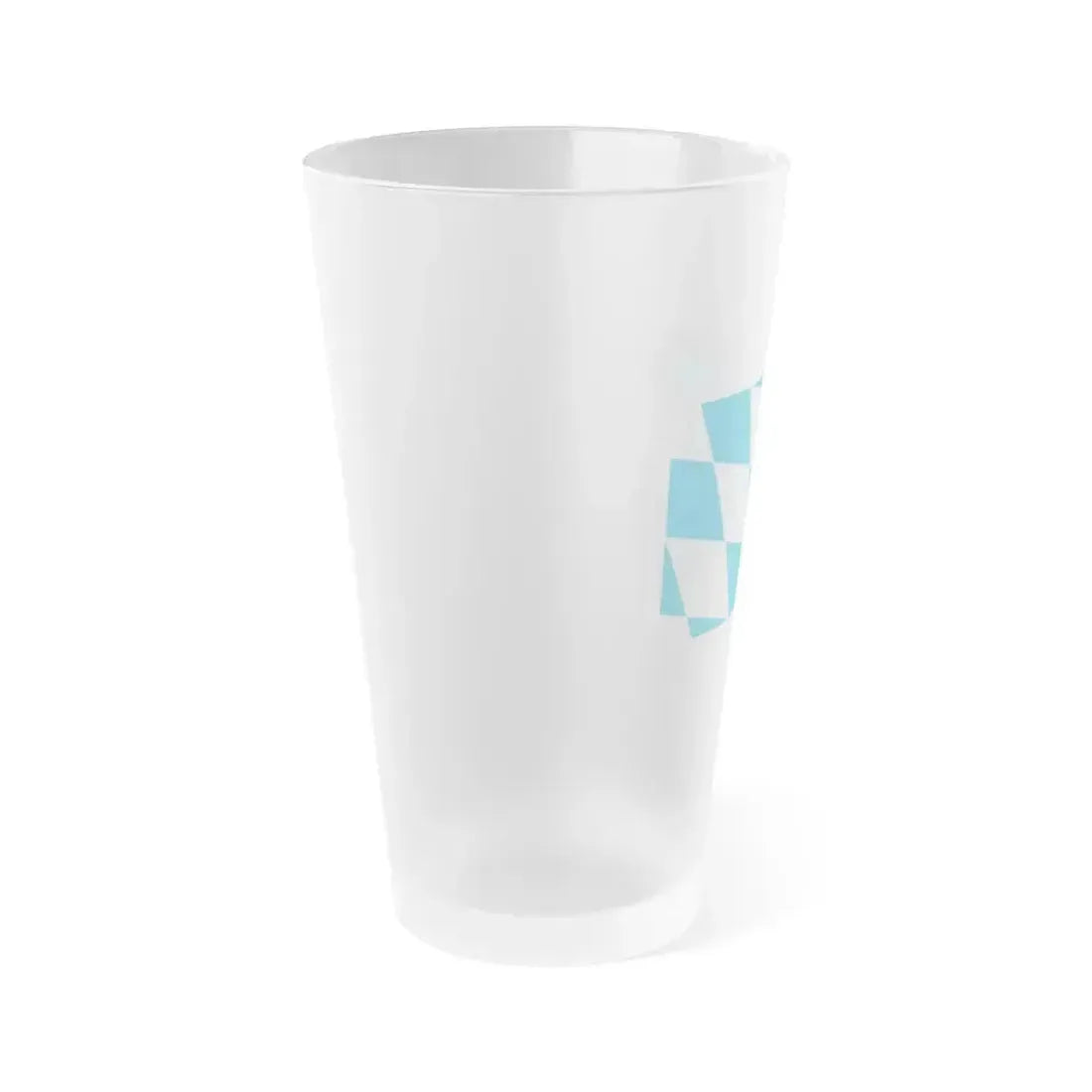 Flag of Bavaria lozengy variant Germany - Frosted Pint Glass 16oz - Go Mug Yourself