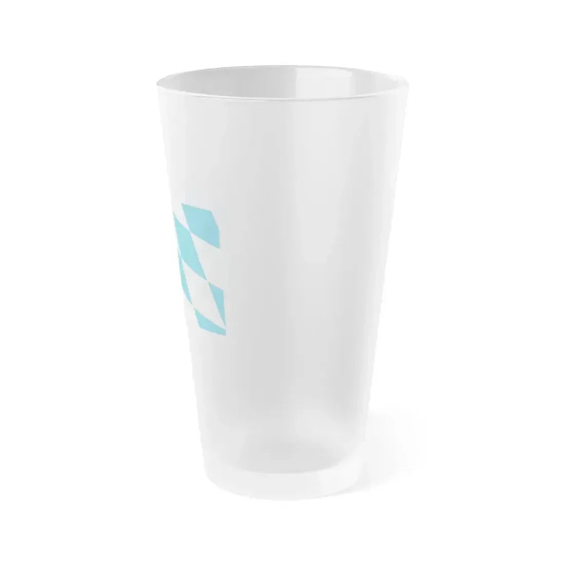 Flag of Bavaria lozengy variant Germany - Frosted Pint Glass 16oz - Go Mug Yourself