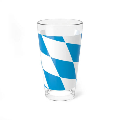 Flag of Bavaria lozengy variant Germany - Pint Glass 16oz-16oz-Go Mug Yourself