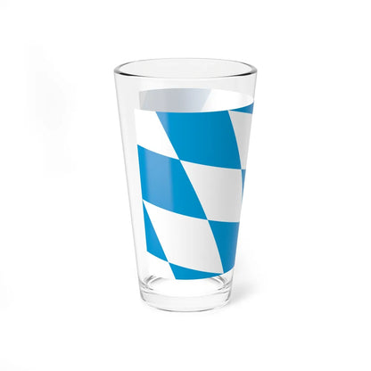 Flag of Bavaria lozengy variant Germany - Pint Glass 16oz-Go Mug Yourself