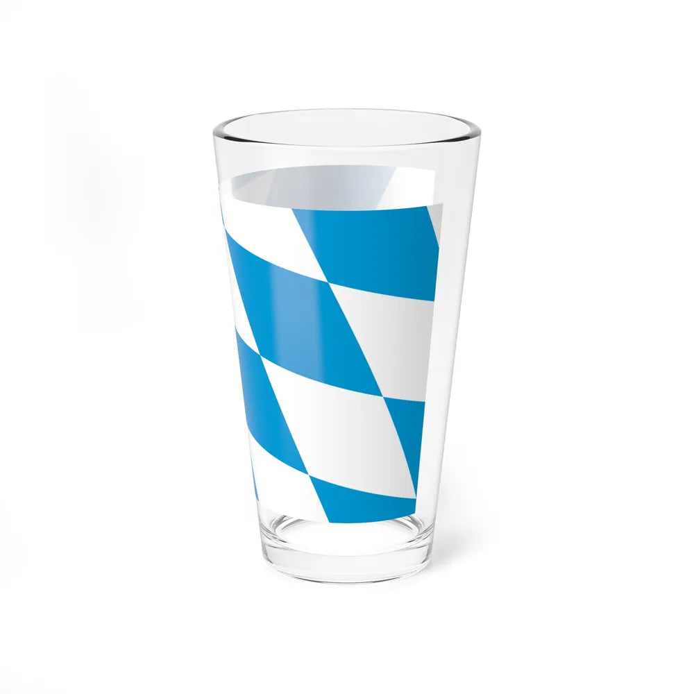 Flag of Bavaria lozengy variant Germany - Pint Glass 16oz-Go Mug Yourself