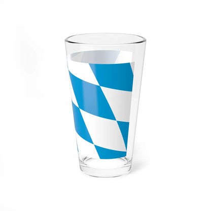 Flag of Bavaria lozengy variant Germany - Pint Glass 16oz-Go Mug Yourself