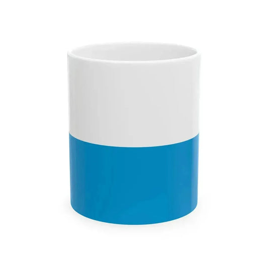 Flag of Bavaria striped (Germany) White Coffee Mug 11oz - Go Mug Yourself