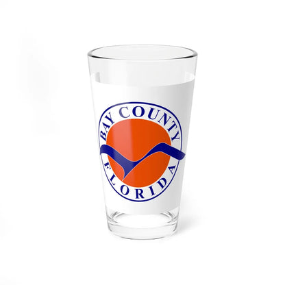 Flag of Bay County Florida (United States) Pint Glass 16oz 16oz - Go Mug Yourself