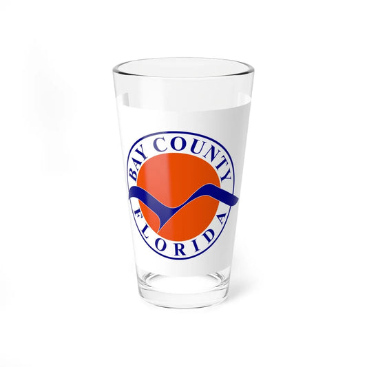 Flag of Bay County Florida (United States) Pint Glass 16oz 16oz - Go Mug Yourself