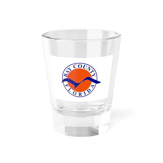 Flag of Bay County Florida (United States) Shot Glass 1.5oz 1.5oz - Go Mug Yourself