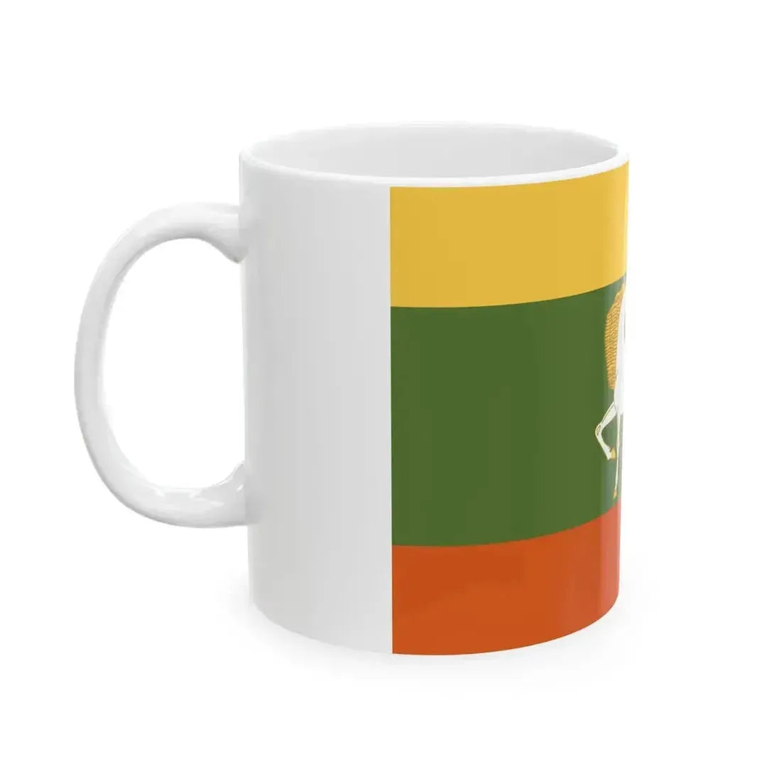Flag of Baymaksky rayon (Russia) White Coffee Mug - Go Mug Yourself