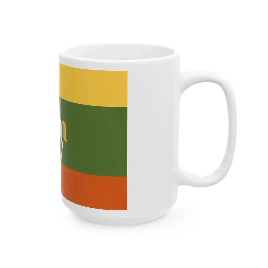 Flag of Baymaksky rayon (Russia) White Coffee Mug - Go Mug Yourself