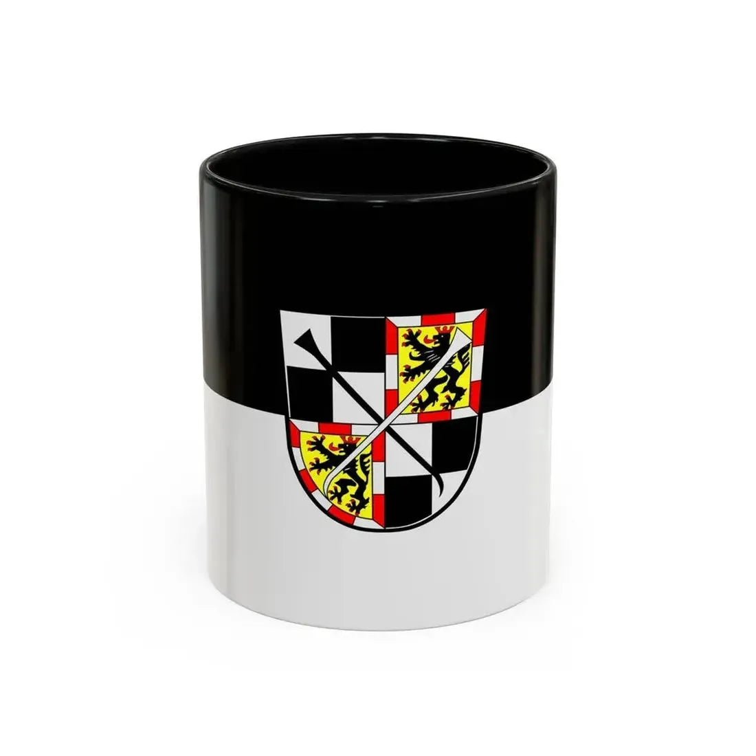 Flag of Bayreuth 2 Germany - Accent Coffee Mug 11oz Black - Go Mug Yourself