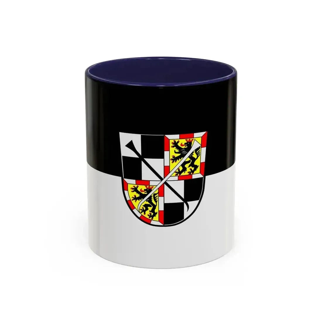 Flag of Bayreuth 2 Germany - Accent Coffee Mug 11oz Navy - Go Mug Yourself