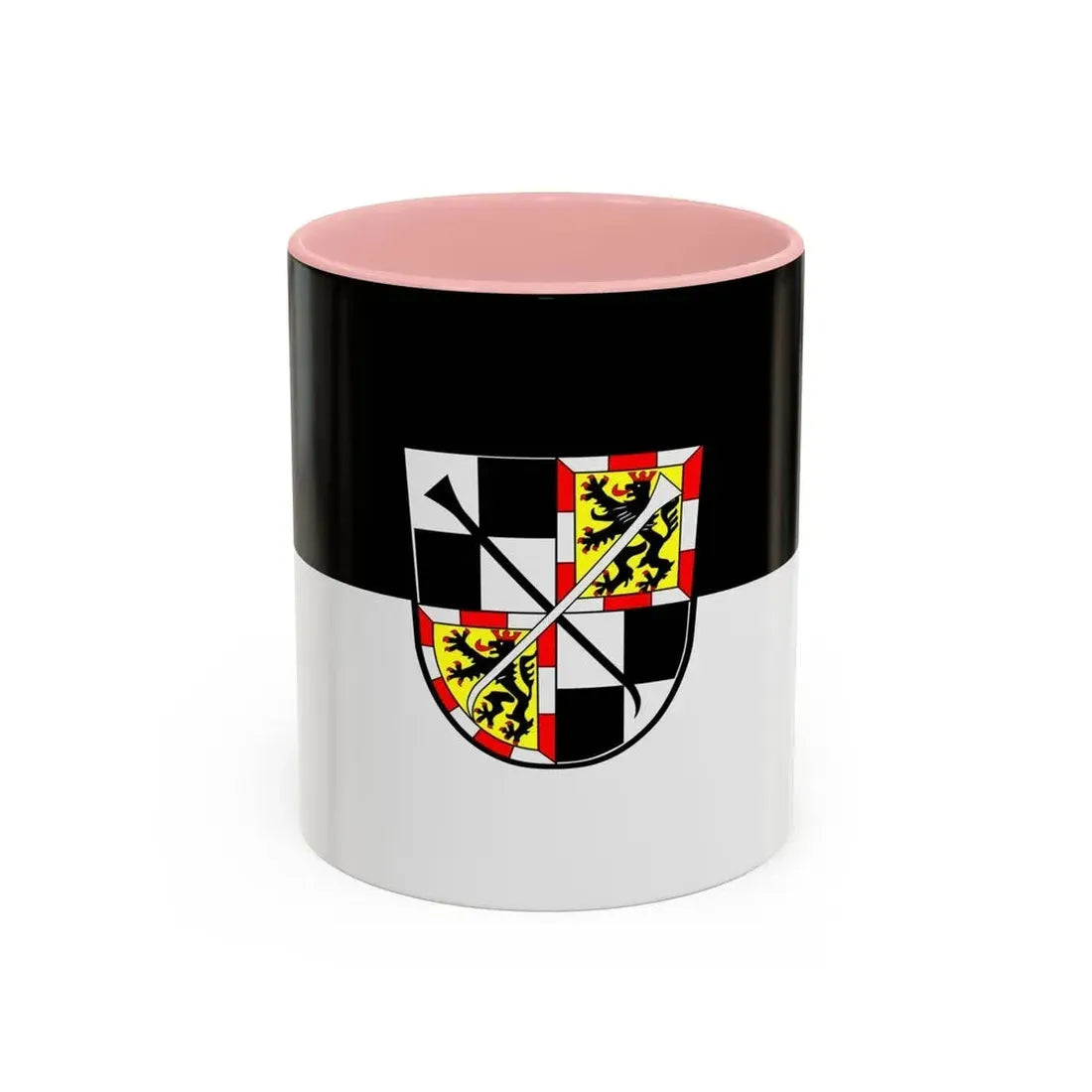 Flag of Bayreuth 2 Germany - Accent Coffee Mug 11oz Pink - Go Mug Yourself