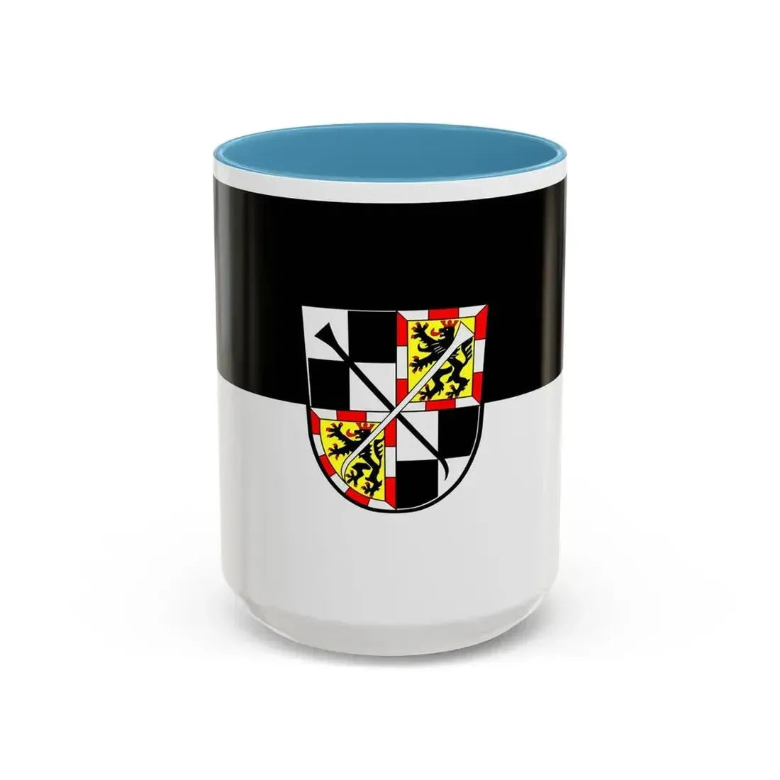 Flag of Bayreuth 2 Germany - Accent Coffee Mug 15oz Light Blue - Go Mug Yourself