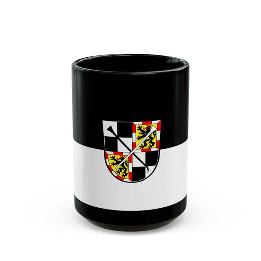 Flag of Bayreuth 2 Germany - Black Coffee Mug-15oz-Go Mug Yourself