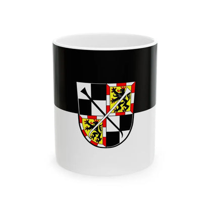 Flag of Bayreuth 2 Germany - White Coffee Mug-11oz-Go Mug Yourself