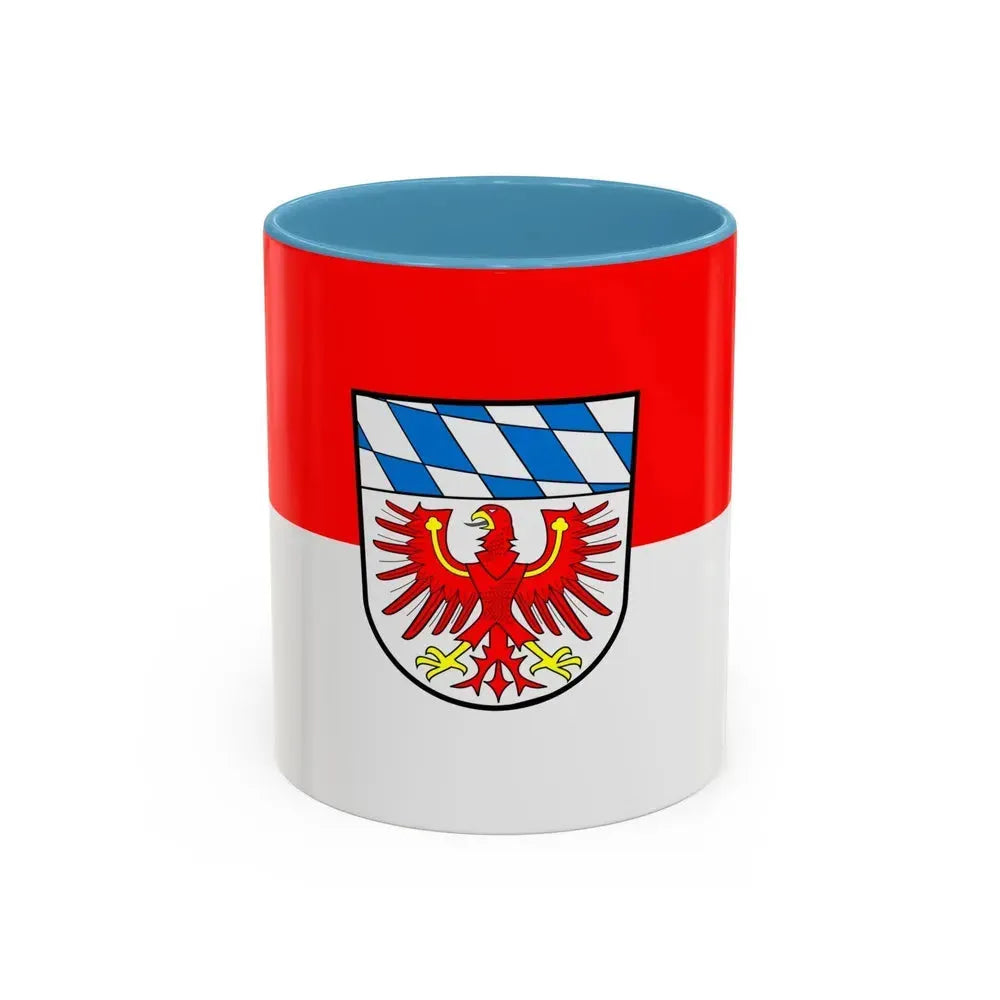 Flag of Bayreuth Germany - Accent Coffee Mug 11oz Light Blue - Go Mug Yourself