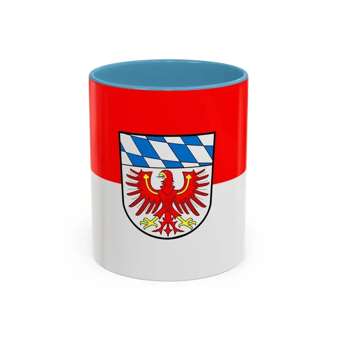 Flag of Bayreuth Germany - Accent Coffee Mug 11oz Light Blue - Go Mug Yourself