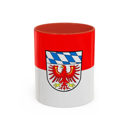 Flag of Bayreuth Germany - Accent Coffee Mug 11oz Red - Go Mug Yourself