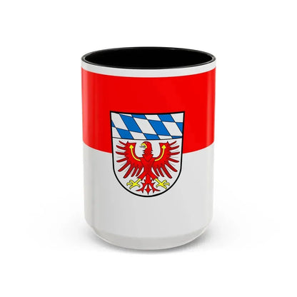 Flag of Bayreuth Germany - Accent Coffee Mug 15oz Black - Go Mug Yourself