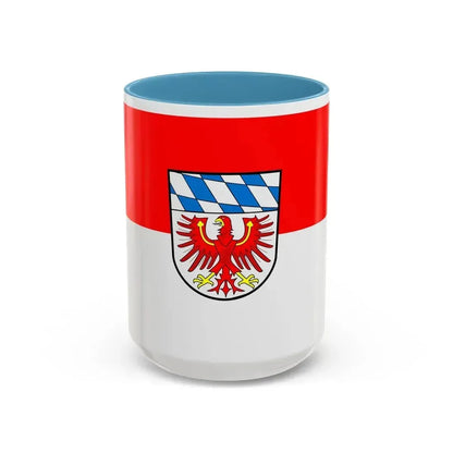 Flag of Bayreuth Germany - Accent Coffee Mug 15oz Light Blue - Go Mug Yourself