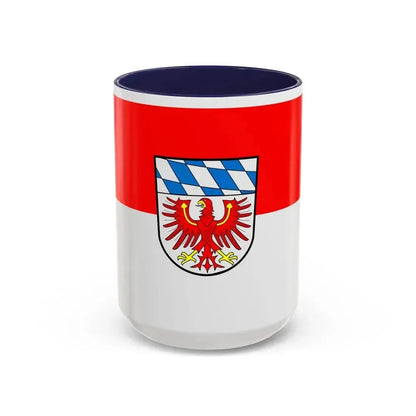 Flag of Bayreuth Germany - Accent Coffee Mug 15oz Navy - Go Mug Yourself