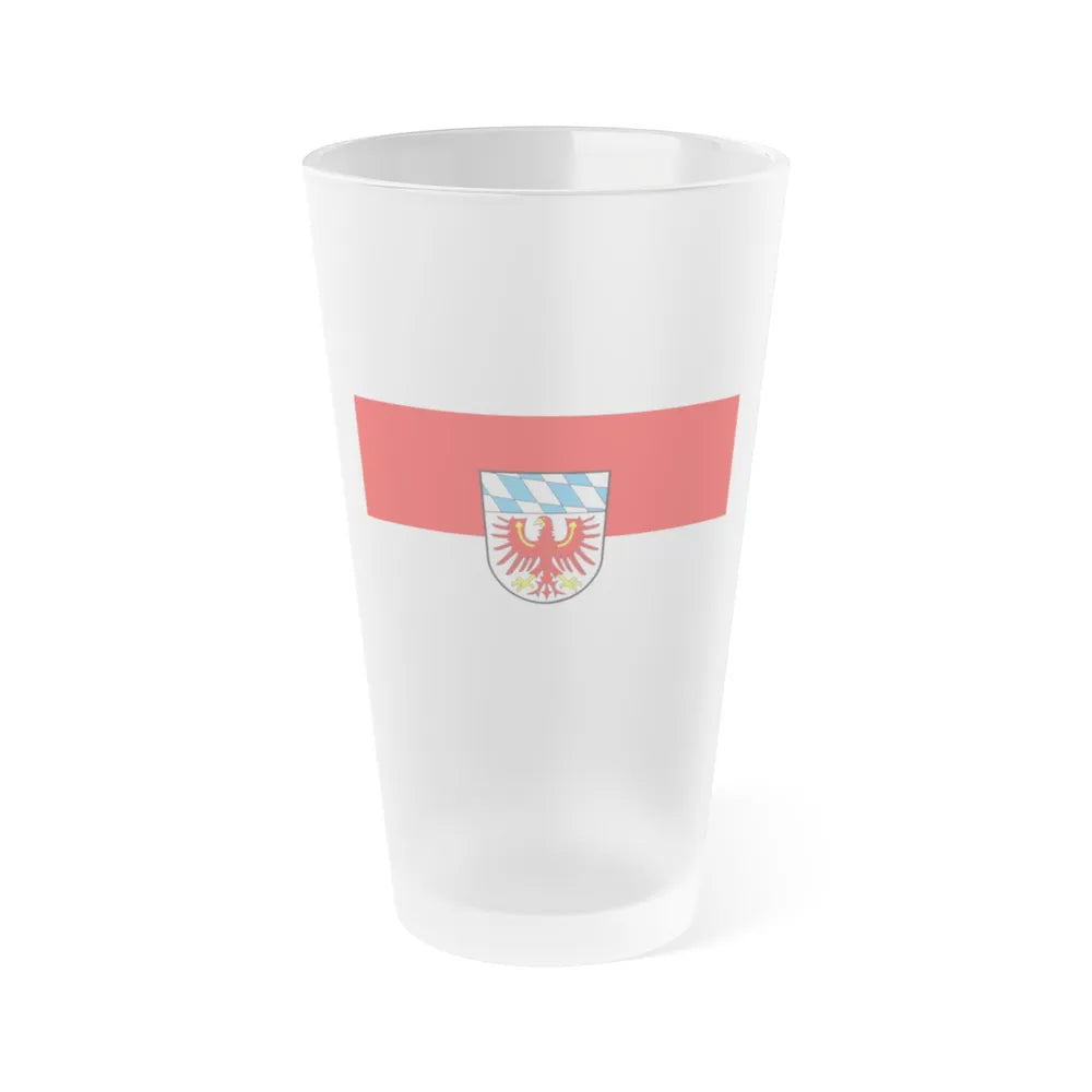 Flag of Bayreuth Germany - Frosted Pint Glass 16oz-16oz-Frosted-Go Mug Yourself