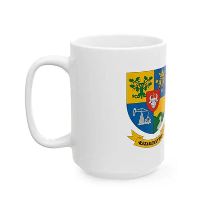 Flag of Bazakerettye (Hungary) White Coffee Mug - Go Mug Yourself