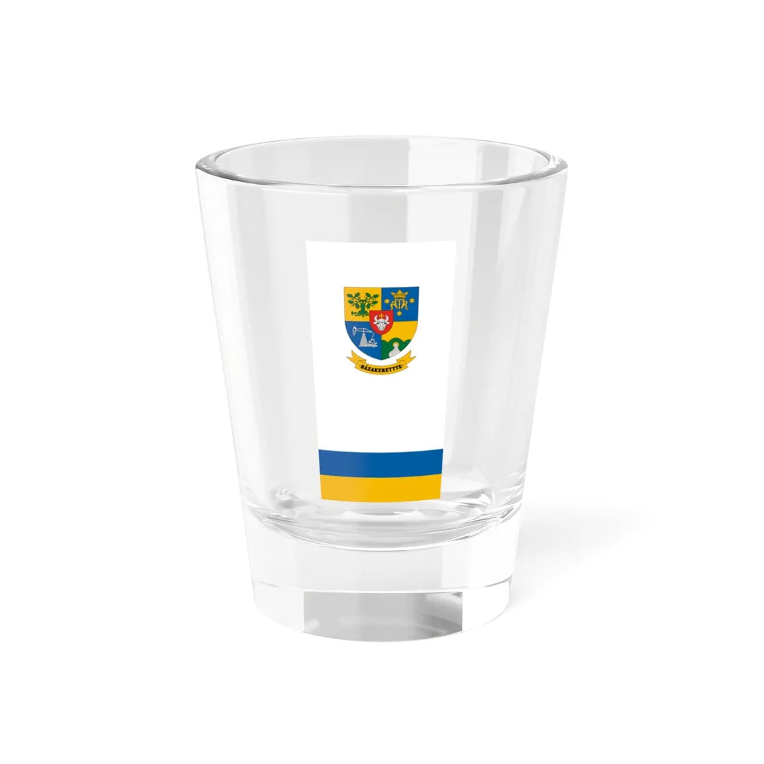 Flag of Bazakerettye vertical (Hungary) Shot Glass 1.5oz 1.5oz - Go Mug Yourself