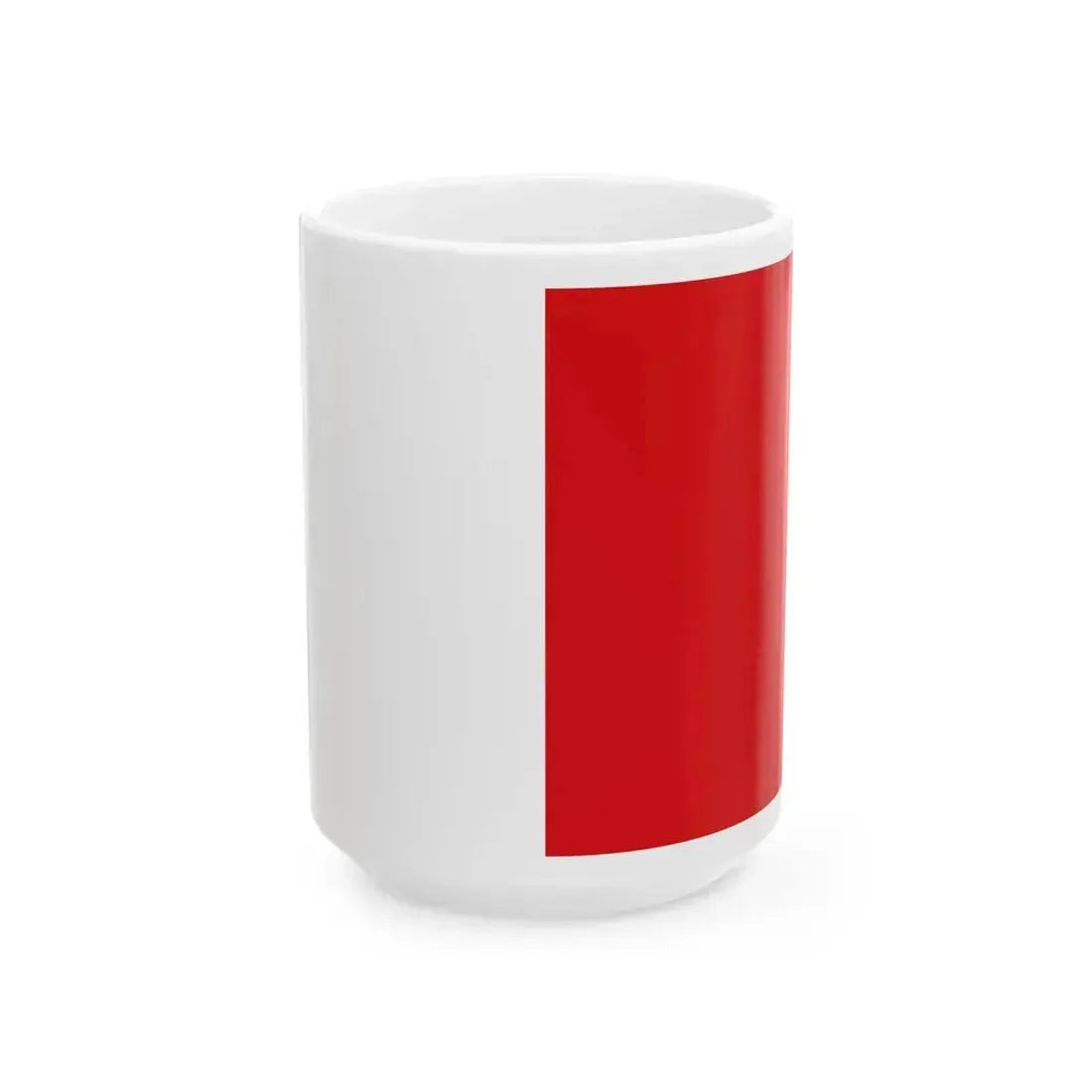 Flag of Beaumont (Belgium) White Coffee Mug 15oz - Go Mug Yourself