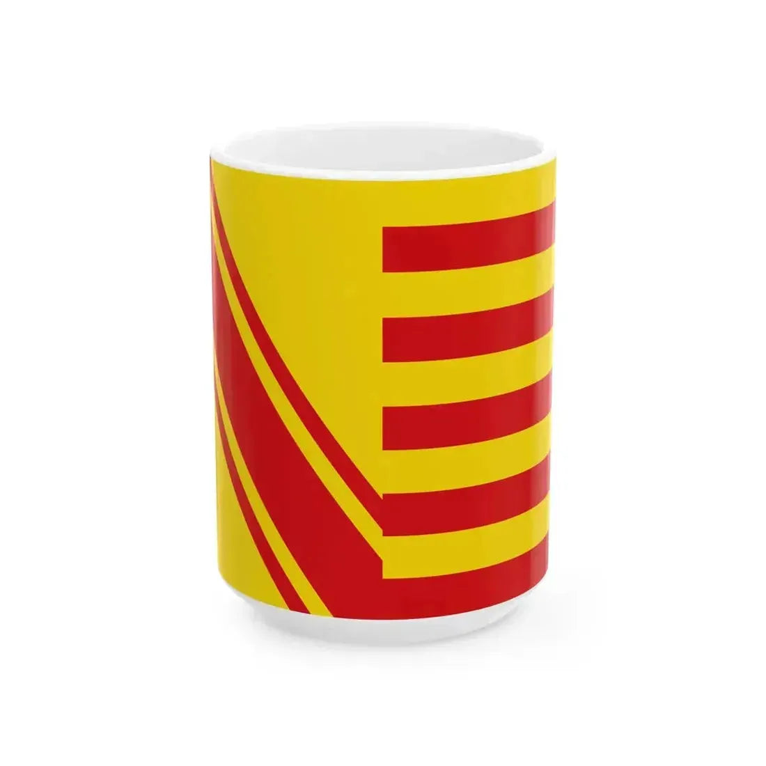 Flag of Beauraing (Belgium) White Coffee Mug 15oz - Go Mug Yourself