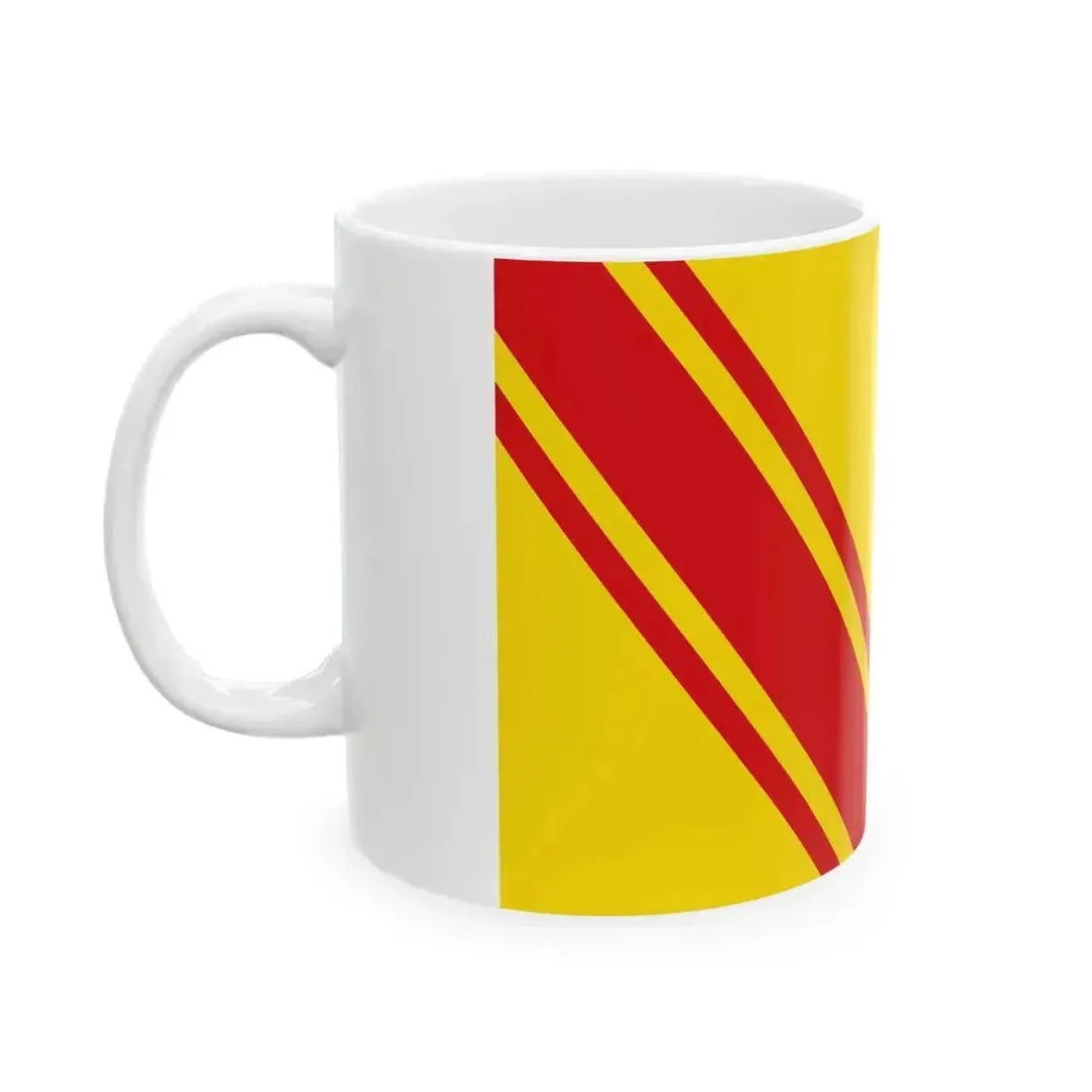 Flag of Beauraing (Belgium) White Coffee Mug - Go Mug Yourself