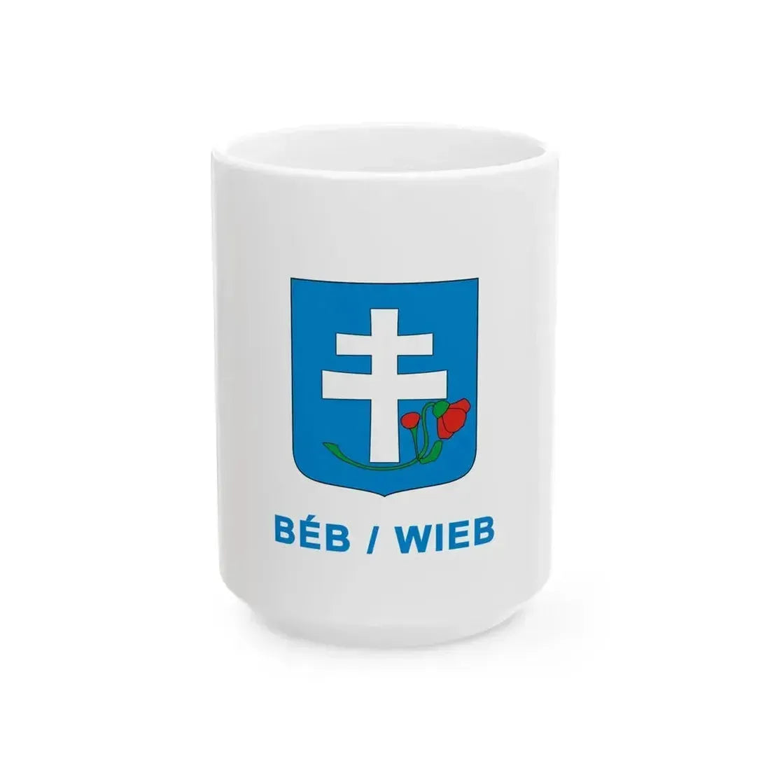 Flag of Beb variant (Hungary) White Coffee Mug 15oz - Go Mug Yourself