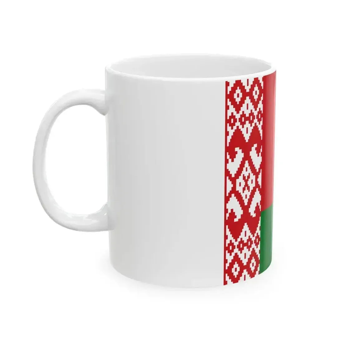 Flag of Belarus 1-1 (Belarus) White Coffee Mug - Go Mug Yourself