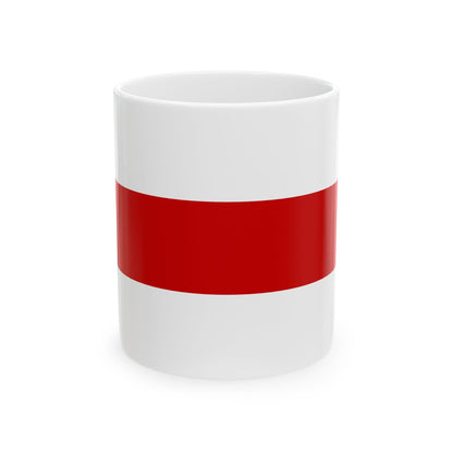 Flag of Belarus 1918 1991-1995 3-2 (Belarus) White Coffee Mug-11oz-Go Mug Yourself