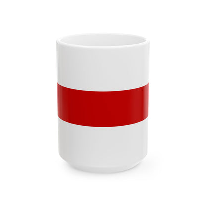 Flag of Belarus 1918 1991-1995 3-2 (Belarus) White Coffee Mug-15oz-Go Mug Yourself