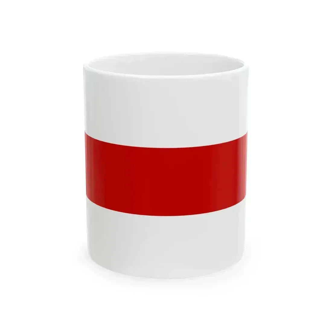 Flag of Belarus 1918 1991-1995 (Belarus) White Coffee Mug 11oz - Go Mug Yourself