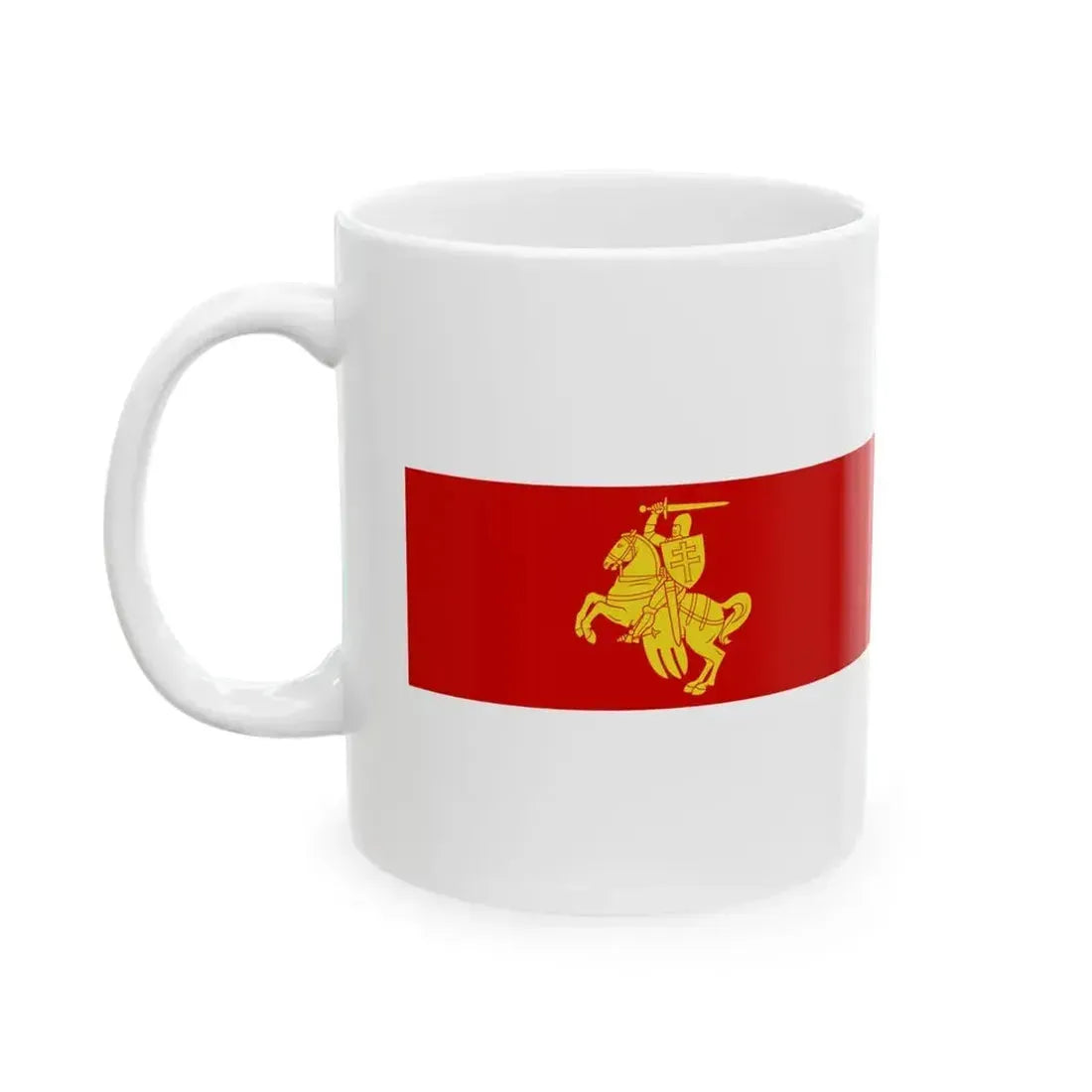 Flag of Belarus 1991-1995 Unofficial Variant (Belarus) White Coffee Mug - Go Mug Yourself
