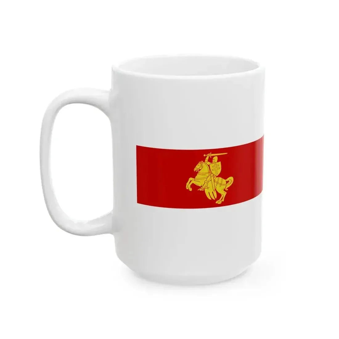 Flag of Belarus 1991-1995 Unofficial Variant (Belarus) White Coffee Mug - Go Mug Yourself