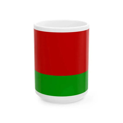 Flag of Belarus 1995-2012 (Belarus) White Coffee Mug 15oz - Go Mug Yourself