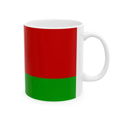 Flag of Belarus 1995-2012 (Belarus) White Coffee Mug - Go Mug Yourself
