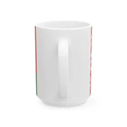 Flag of Belarus 3-2 (Belarus) White Coffee Mug - Go Mug Yourself