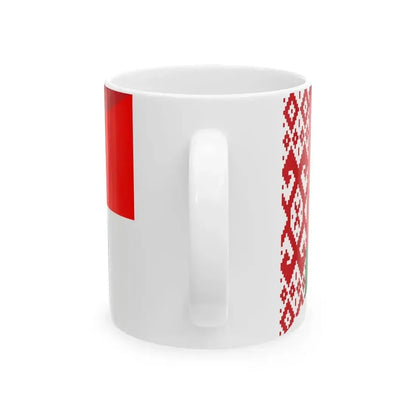 Flag of Belarus and Indonesia (Belarus) White Coffee Mug - Go Mug Yourself