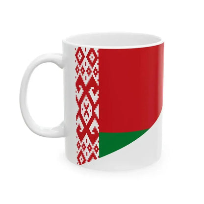Flag of Belarus and Indonesia (Belarus) White Coffee Mug - Go Mug Yourself