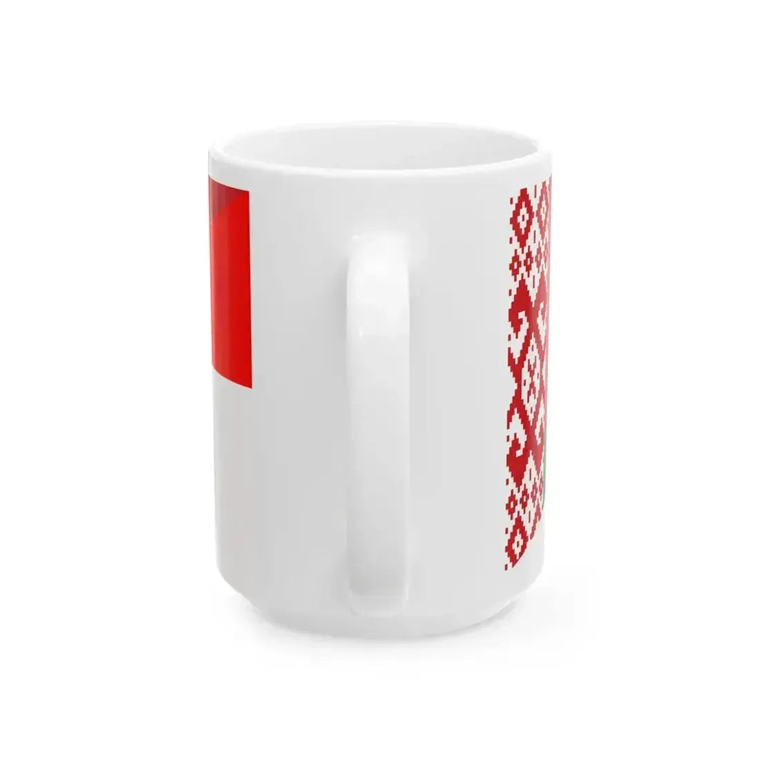 Flag of Belarus and Indonesia (Belarus) White Coffee Mug - Go Mug Yourself
