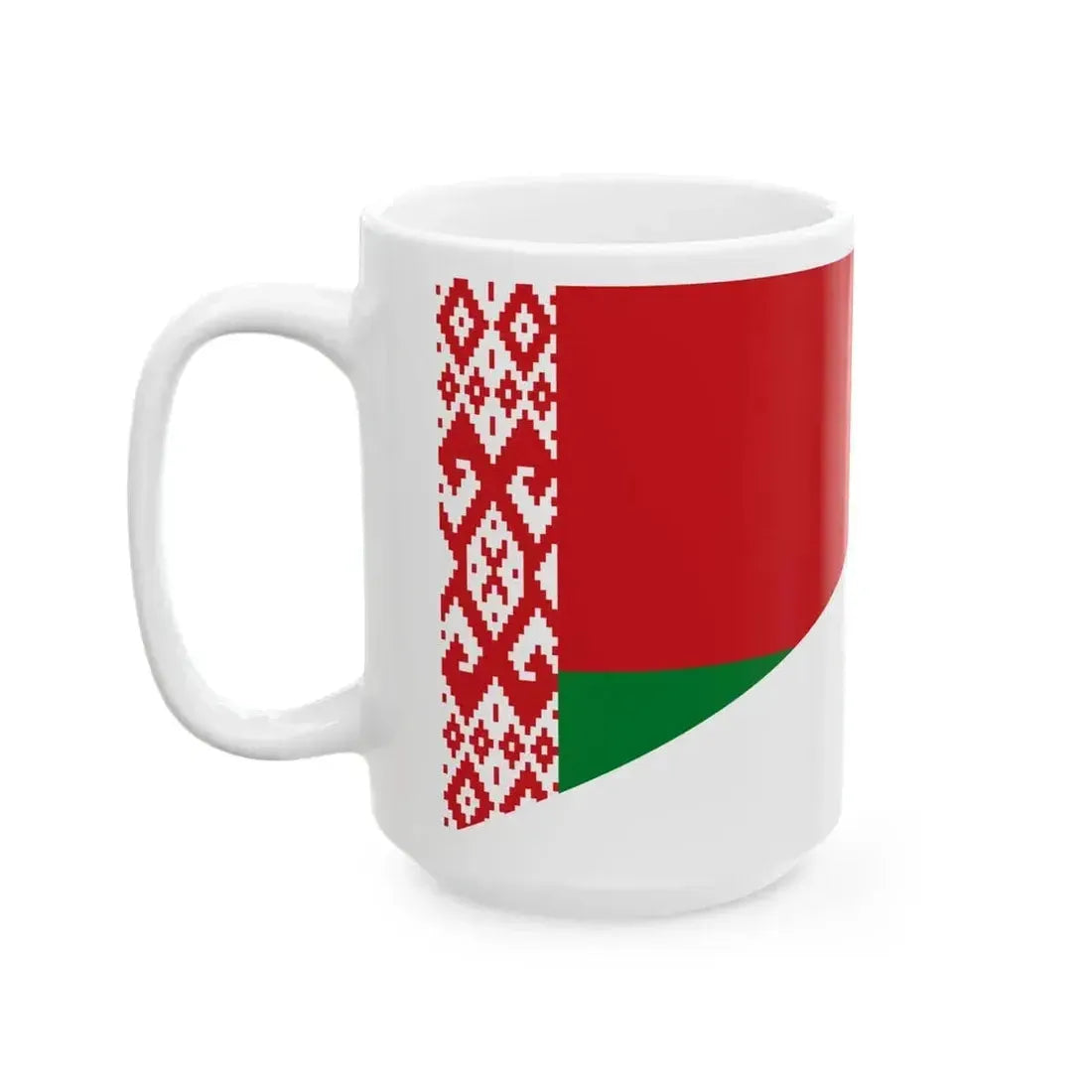 Flag of Belarus and Indonesia (Belarus) White Coffee Mug - Go Mug Yourself