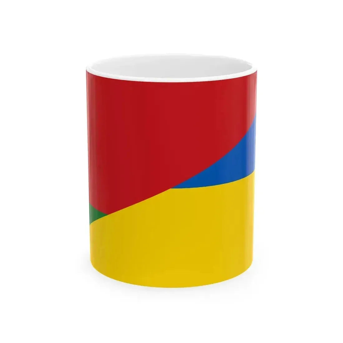 Flag of Belarus and Ukraine (Belarus) White Coffee Mug 11oz - Go Mug Yourself