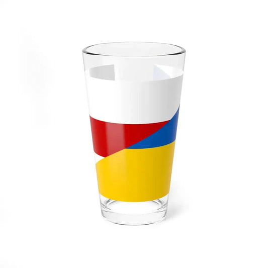 Flag of Belarus and Ukraine Old (Ukraine) Pint Glass 16oz 16oz - Go Mug Yourself